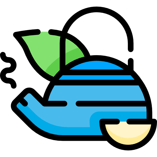 Teapot kitchen food and restaurant tea icon