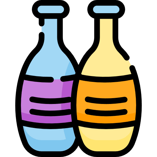 Bottles food food and restaurant healthy food icon