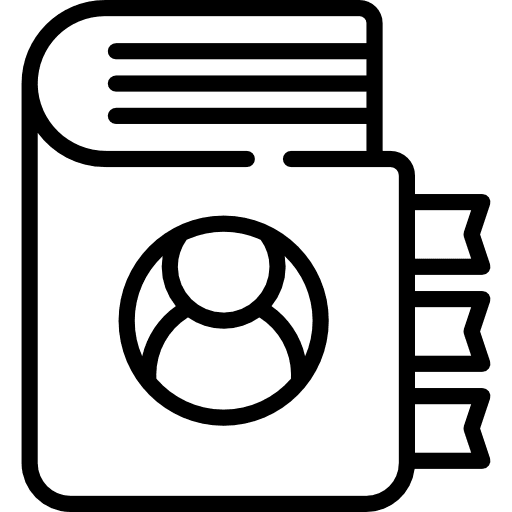 Contact book miscellaneous phone book agenda icon