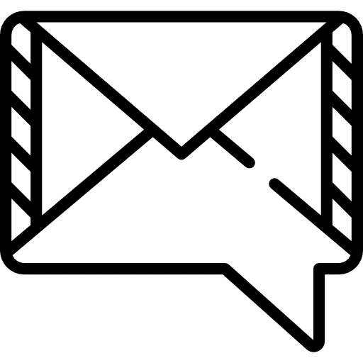 Message interface mail envelope icon