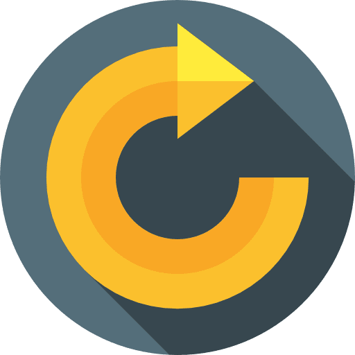 Clockwise ongoing refresh restart icon