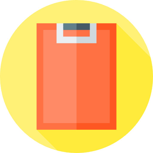 Clipboard interface paper clipboard icon