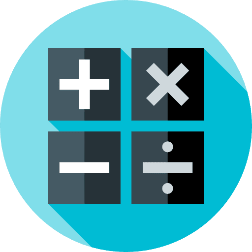 Division division subtraction mathematics icon