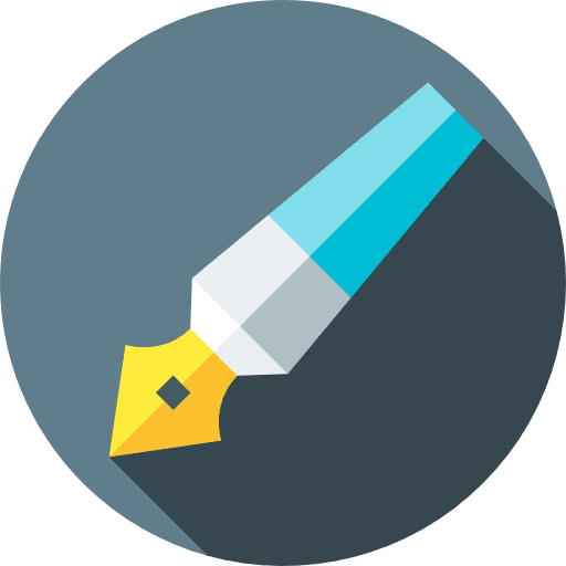 Ink signature ink education icon