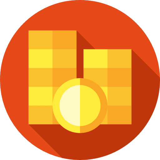 Coin coin commerce stack icon