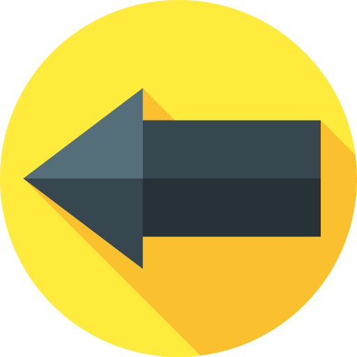 Left arrow back ui return icon