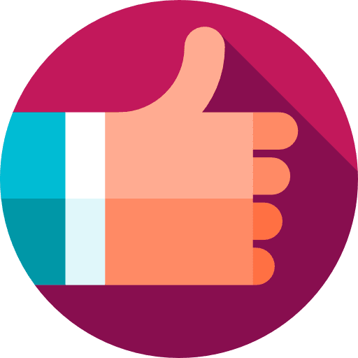 Thumb up gestures well done like icon