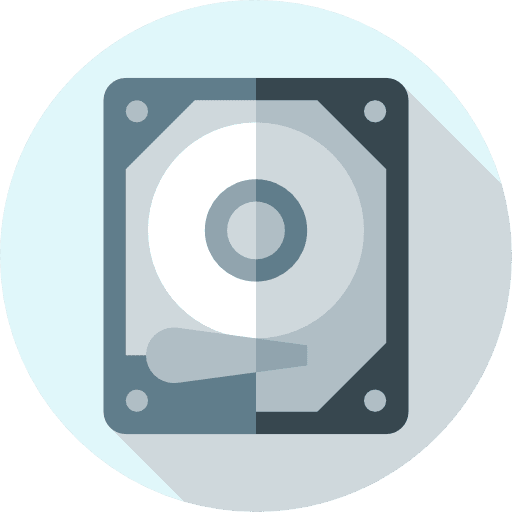 Tools and utensils storage hard drive tools and utensils icon