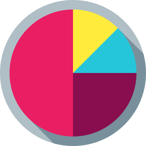 Pie circular chart graphic icon