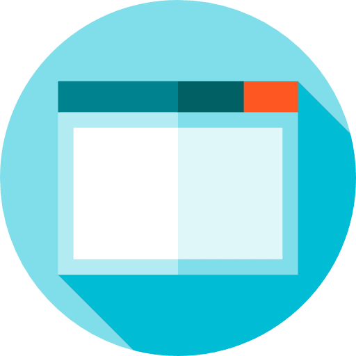 Blank interface blank window icon