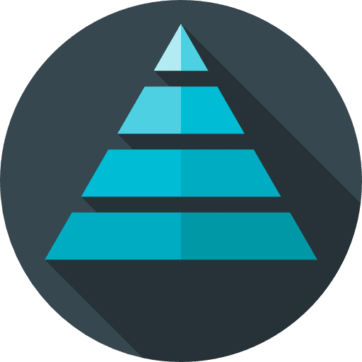 Importance importance pyramid triangle icon