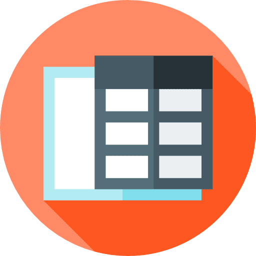 Spreadsheet cells table insert icon