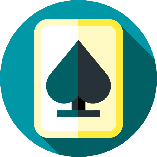 Playing cards ui shapes game icon