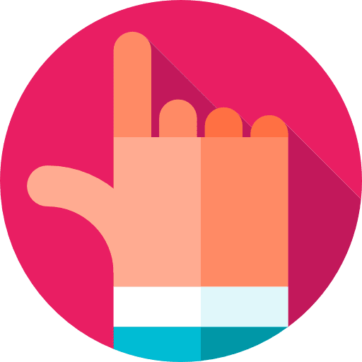 Point at point at hand finger icon