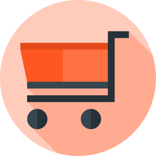 Shopping trolley commerce ui trolley icon
