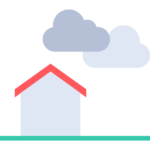 House weather cloudy cloud icon