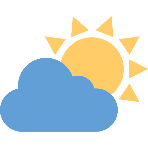 Sun nature summertime cloud icon