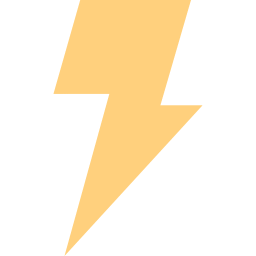 Bolt thunder electricity technology icon