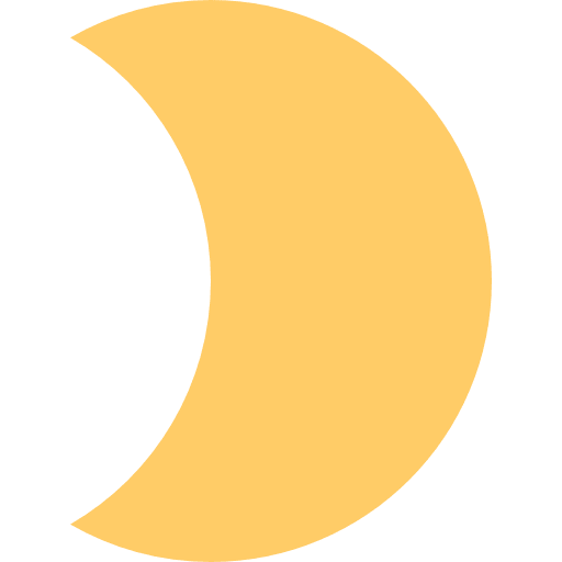 Moon astronomy half moon moon icon