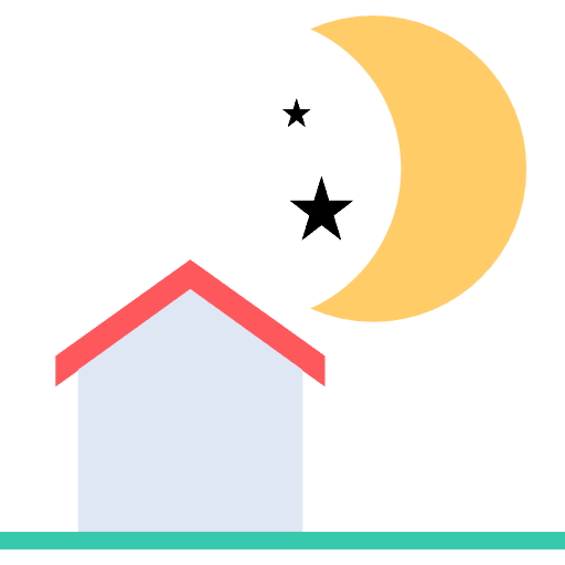 Night miscellaneous home house icon