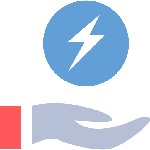 Power bolt energy power icon