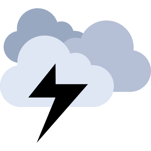 Storm nature thunder sky icon