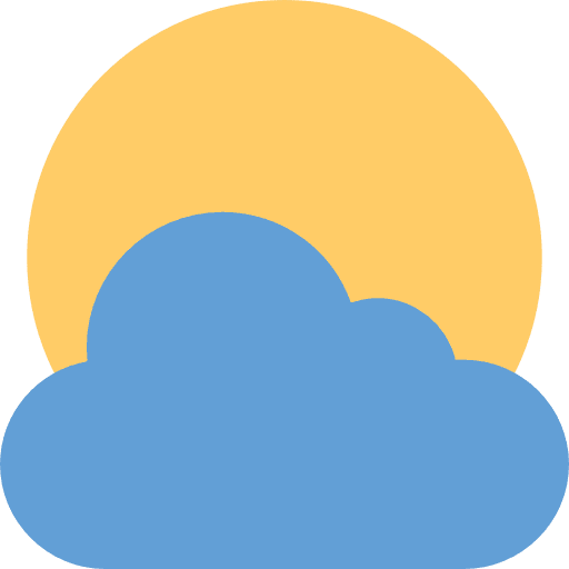 Cloud weather sunny cloudy icon