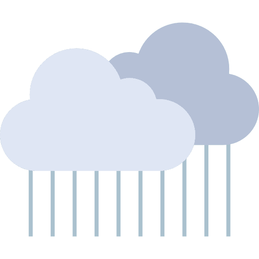Rain storm sky meteorology icon