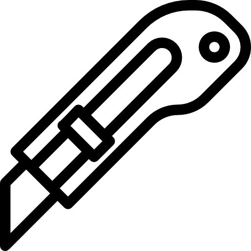 Cutter blade tools and utensils carpentry icon