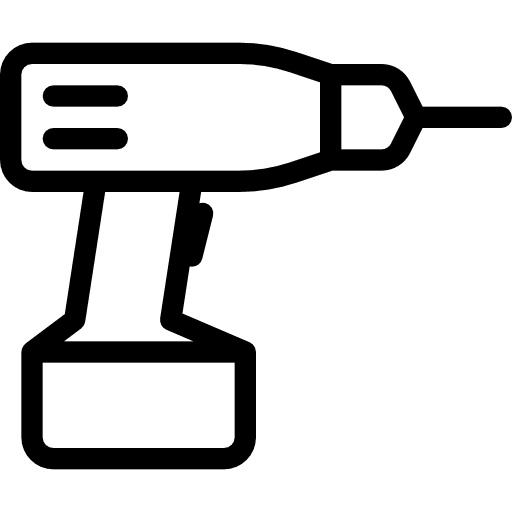 Driller driller construction and tools repair icon