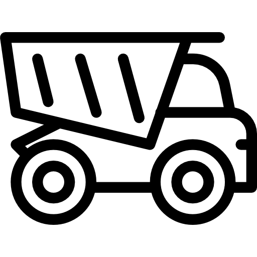 Dumper construction industrial construction and tools icon