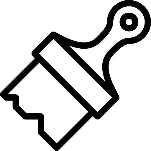 Paint brush art and design painting artist icon