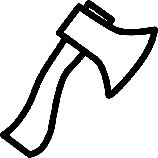 Axe hatchet miscellaneous medieval icon