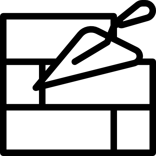 Brick wall brick wall construction and tools tools and utensils icon