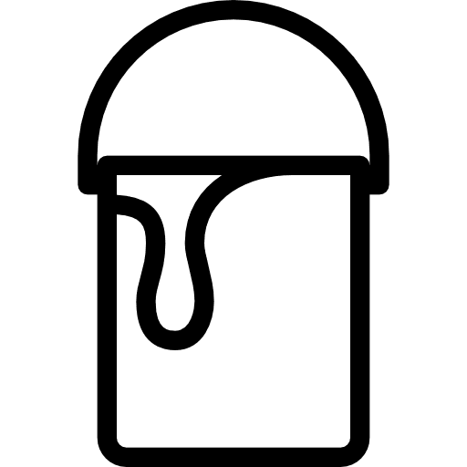 Paint bucket tools and utensils bucket paint icon