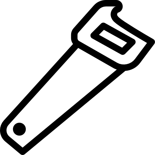 Saw saw hacksaw sawing icon