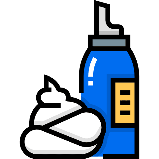 Foam hair salon barber foam icon