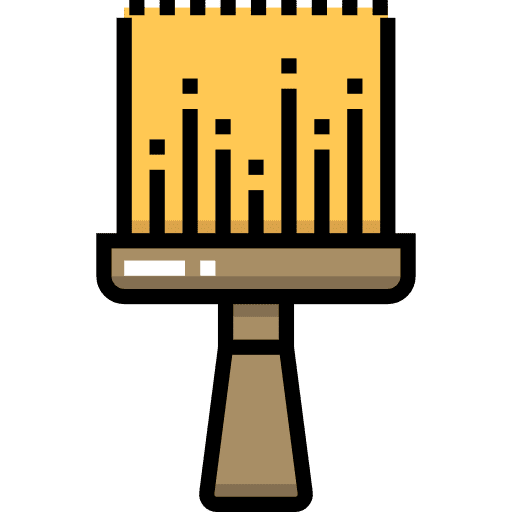 Hair brush hairdressing hair salon brushes icon