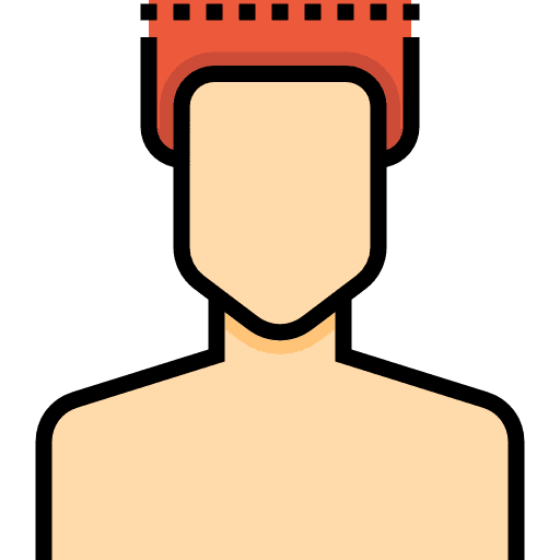 Hair cut avatar head beauty salon icon