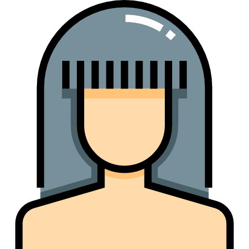 Hair cut head people hair cut icon