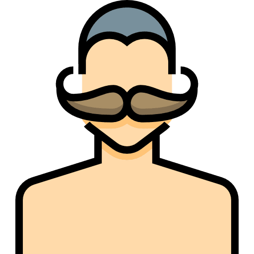 Hair cut moustache hair cut head icon