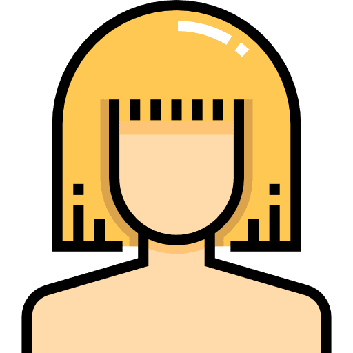 Hair cut people beauty salon woman hair icon