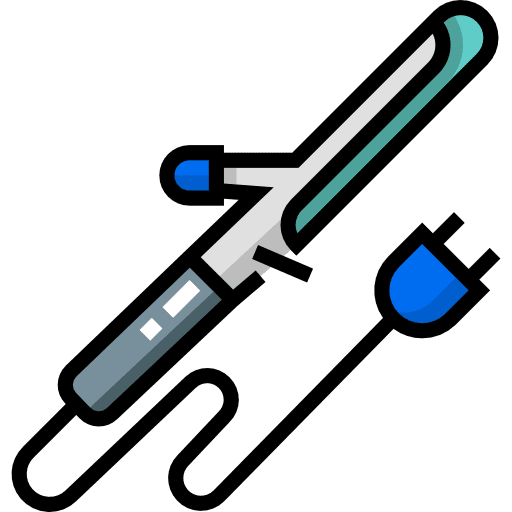 Hair iron beauty hair iron icon