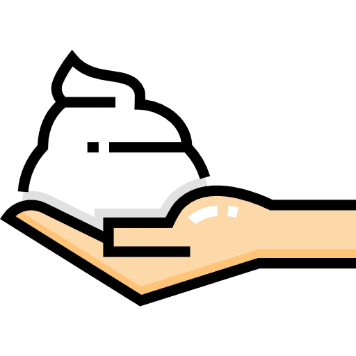 Cream hairdresser hair salon tool icon