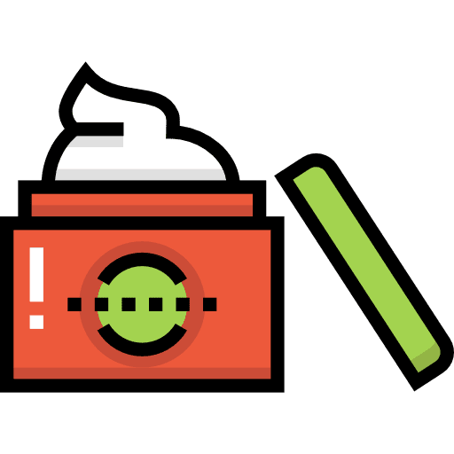 Cream moustache shaving cream icon