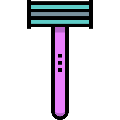 Razor grooming blade tools and utensils icon