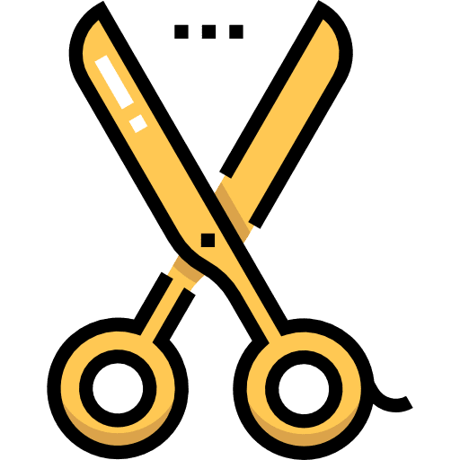 Scissors cut tools and utensils cutting icon