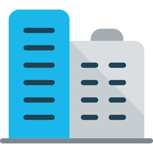 Buildings architectonic office block office icon