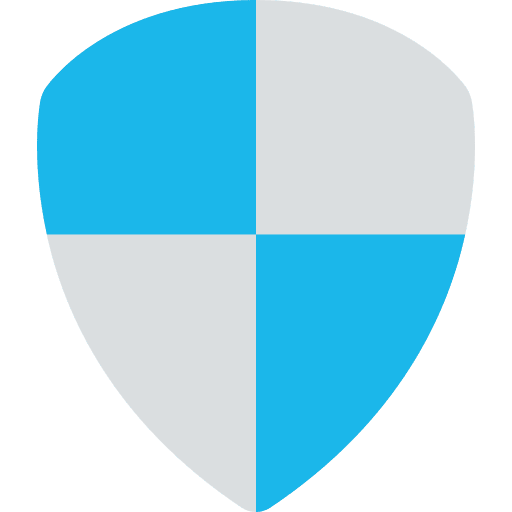 Shield security weapons protection icon