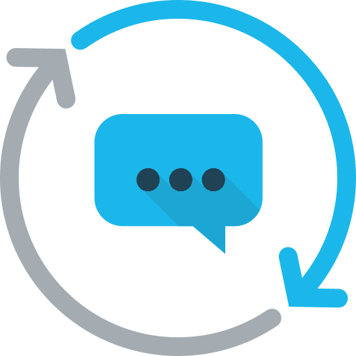 Chat business and finance multimedia speech bubble icon